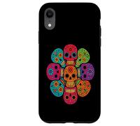 Art Mandala tête de Mort en Sucre coloré Coque pour iPhone XR