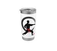Art martial zen : karaté minimaliste méditation Gobelet isotherme en acier inoxydable double paroi