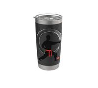 Art martial zen : karaté minimaliste méditation Gobelet isotherme en acier inoxydable double paroi