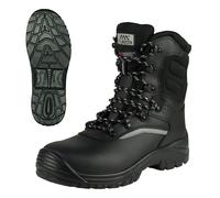 ART.MAS Glocker Defence S3S SR FO Bottes de travail d'hiver 3M Thinsulate imperméables antidérapantes avec protection des orteils et protection anti-perforation Chaudes