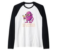 Art Mascotte drôle ridé Raisin Encore Doux Manche Raglan