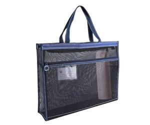 Art Materials Storage Bag with Handle, Teaching Material Storage Bag, Large Mesh Art Bag for Artwork, Clear Storage Bag for Painting, Art Supply Organizer Bag for Teachers, Clear Art Storage,