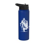Art médiéval rétro chevalier Stainless Steel Insulated Water Bottle