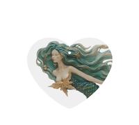 Art Mermaid Lot de 4 désodorisants de voiture durables pour homme et femme - Tablettes d'aromathérapie à suspendre - Carte parfumée - Pendentif de rétroviseur