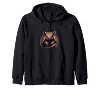 Art Mignon de Personnage de la Faune Armadillo Sweat à Capuche
