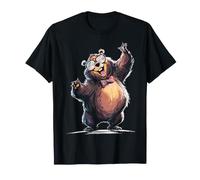 Art Mignon Ours Amoureux Graphique T-Shirt