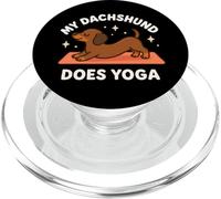 Art Mignon sur Le thème du Chien « My Teckel Does Yoga » PopSockets PopGrip pour MagSafe