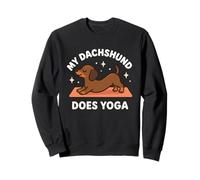 Art Mignon sur Le thème du Chien « My Teckel Does Yoga » Sweatshirt