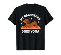 Art Mignon sur Le thème du Chien « My Teckel Does Yoga » T-Shirt