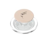 Art Minimaliste Abeille et Fleur PopSockets PopGrip pour MagSafe