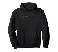 Art minimaliste abstrait | Drapeau arc-en-ciel LGBT Pride Sweat à Capuche