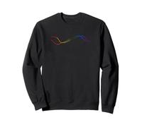 Art minimaliste abstrait | Drapeau arc-en-ciel LGBT Pride Sweatshirt