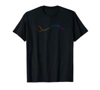 Art minimaliste abstrait | Drapeau arc-en-ciel LGBT Pride T-Shirt