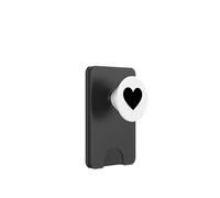 Art Minimaliste de Contour de cœur PopSockets PopWallet pour MagSafe
