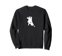 Art minimaliste de silhouette de danse de couple Sweatshirt