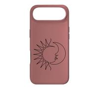 Art Minimaliste du Visage du Soleil et de la Lune Coque pour iPhone Air