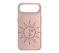 Art Minimaliste du Visage du Soleil et de la Lune Coque pour iPhone Air