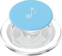 Art Minimaliste en Forme de cœur avec Note de Musique Bleu PopSockets PopGrip pour MagSafe