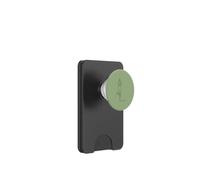 Art Minimaliste en Forme de Ligne de Yoga - Vert Matcha PopSockets PopWallet pour MagSafe