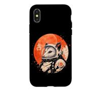 Art Minimaliste Japonais des années 70 rétro Possum Espace Opossum Coque pour iPhone X/XS