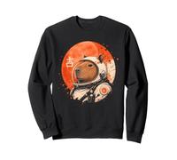 Art Minimaliste Japonais des années 70 Rétro Space Capybara Lover Sweatshirt