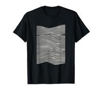 Art minimaliste ondulé, illusion d'optique moderne abstraite T-Shirt
