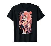 Art Moderne Abstrait géométrique calicot Chat rétro T-Shirt