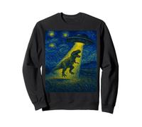 Art Moderne drôle T-Rex enlevé par des extraterrestres UFO Design Sweatshirt