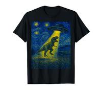 Art Moderne drôle T-Rex enlevé par des extraterrestres UFO Design T-Shirt