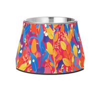 Art Moderne Gamelles colorées antidérapantes en acier inoxydable pour petits animaux domestiques