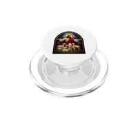 Art mosaïque de la cathédrale médiévale de Jésus Le Berger avec des agneaux PopSockets PopGrip pour MagSafe