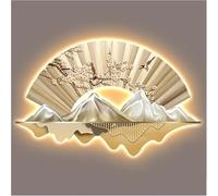 Art Mural 3D Décor Sculpture Murale Art avec Lumière LED Richesse Attraction Art Mural Décorations Peinture De Lampe Décor Oriental Tenture Murale Chinoise Traditionnelle