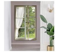 Art mural 3D, Fenêtres ouvertes factices illuminées avec éclairage LED, sculptures murales et décorations, peinture de fenêtre avec vue, 100x150cm