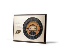 Art mural 3D StadiumView 5 couches de la NCAA Purdue Boilermakers BB de YouTheFan