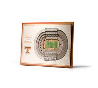 Art mural 3D StadiumView 5 couches de la NCAA Tennessee Volunteers de YouTheFan -