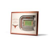 Art mural 3D StadiumView 5 couches de la NCAA Texas Longhorns de YouTheFan - Darre