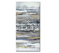 Art mural abstrait texturé encadré - 30 x 60 cm - Motif peinture 3D moderne - Impression sur toile colorée - Décoration artistique pour salon, chambre à coucher, bureau ou couloir