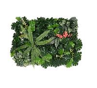 Art Mural Artificiel en Soie Plantes Vertes Eucalyptus Vif Feuilles de Vigne Vigne Faux Feuilles pour la Maison Mariage Fausses Plantes 60x40cm (6)