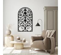 Art Mural de Cadre de fenêtre en métal, Art Mural Moderne en métal d'arche Baroque Rustique, décoration d'œuvre d'art de Ferme Gothique, décoration de Maison de Sculpture Moderne pour s