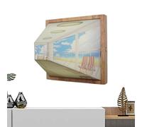 Art mural de peinture à LED - Pas de punch Mur Image Crame lampe de nuit - Éclairage de nuit avec 3 modes pour les espaces à manger Staircases Halways Halways Children's Rooms Gallery Gallery Cafes Sa