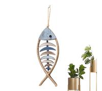 Art Mural De Sculpture De Poisson - Décoration De Poisson En Bois, Décoration Murale De Style Méditerranéen Pour Salon, Chambre À Coucher, Chambre D'enfant | Ajoutez De La Couleur Et De L'apaisement À