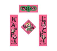 Art mural du Nouvel An lunaire, couplets de poèmes, autocollants muraux du Nouvel An chinois, couplets de printemps chinois de l'année du serpent 2025, décorations de poème du Nouvel An, décalcomanie