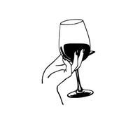 Art mural en métal de verre à vin, décoration murale de silhouette de verre à vin, décoration murale de bar moderne, décoration de maison, décoration murale de vin en métal for salle à manger(36*57cm)