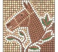Art Mural en Mosaïque Facile à Réaliser avec Notre Kit DIY pour Adultes, Carré de 15cm Mustang