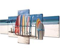 Art Mural En Toile 5 Pièces Planche De Surf Colorée Painting The Picture Print On Canvas - Pictures Modern Artwork - Tableaux Pour Salon Chambre À Coucher Home Deocr | Avec Cadre 150 X 8-239276403473