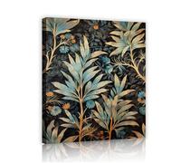 Art mural en toile botanique moderne du milieu du siècle Estampe murale vintage en feuilles tropicales étude Bibliothèque Intérieurs de luxe Décoration murale Cadre intérieur tableau 80x96cm