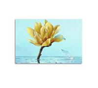 Art mural floral jaune, affiche de décoration d'intérieur, convient pour cuisines, chambres, salons, impressions botaniques et cadeaux. 40 x 60 cm