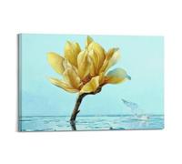 Art mural floral jaune, affiches de décoration d'intérieur, adaptées pour cuisines, chambres, salons, impressions botaniques et cadeaux. 60 x 90 cm