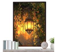 Art Mural Lumineux - 40x40cm Toile Éclairée LED, Décoration Intérieure Lampe Tableau Dimmable, Peinture Contemporaine Trois Couleurs Vives | Idée Cadeau Pendaison Pour Emménagement Fête Mur Design