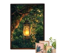 Art Mural Lumineux - 40x40cm Toile Éclairée LED, Décoration Intérieure Lampe Tableau Dimmable, Peinture Contemporaine Trois Couleurs Vives | Idée Cadeau Pendaison Pour Emménagement Fête Mur Design